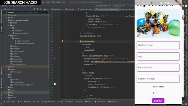 Flutter | SummerCamp App Tutorial For Beginners | Android Studio смотреть онлайн