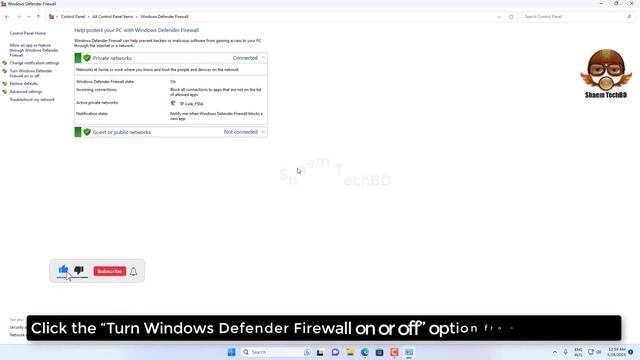How to Disable Microsoft Defender Firewall from Control Panel смотреть онлайн