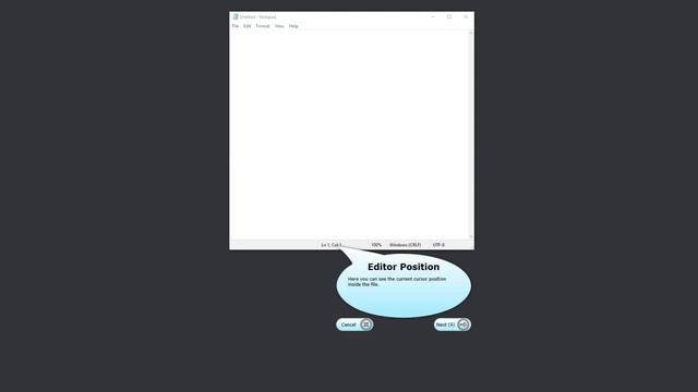 HelloApp Studio Sample: example in-app guide for Windows Notepad application смотреть онлайн
