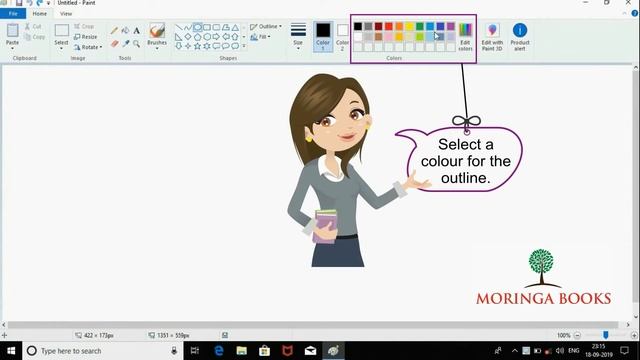 MS Paint - How to Draw a Circle in MS Paint in Windows 10 смотреть онлайн