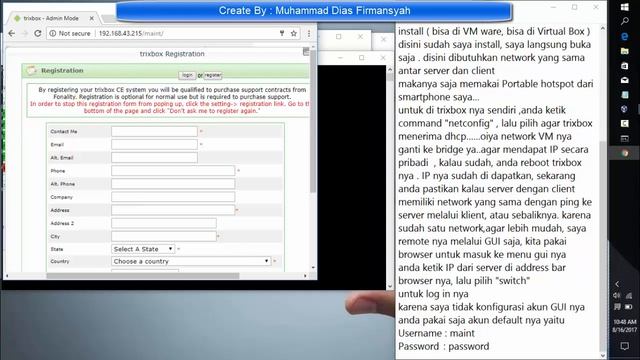 VoIP Server ( Trixbox ) With 2 Client смотреть онлайн
