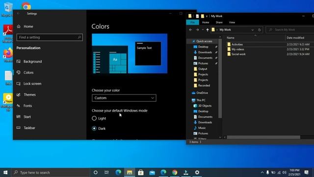 Enabling Dark Mode Windows 10 смотреть онлайн