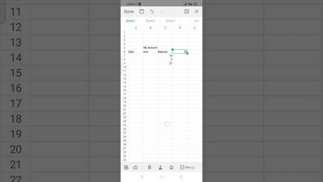 Spreadsheet | Make self expense graph | WPS Office | Android смотреть онлайн