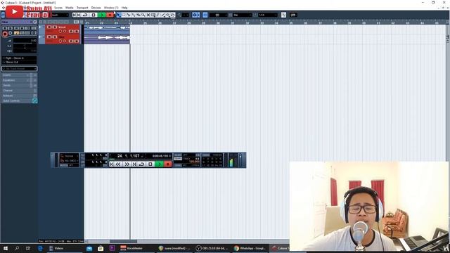 Recording Cubase 5 and Behringer UMC202HD, GItar Yamaha Apx 600, Mic BM 8000 | Pemula смотреть онлайн