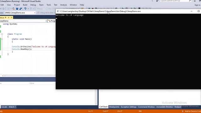 Introduction of C# language in Hindi Part-1 смотреть онлайн