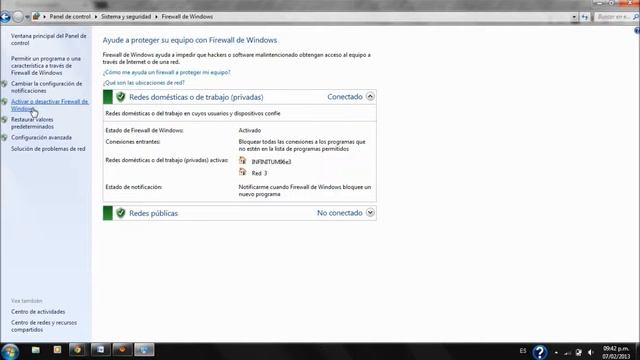 Activacion de firewall en Windows 7. смотреть онлайн