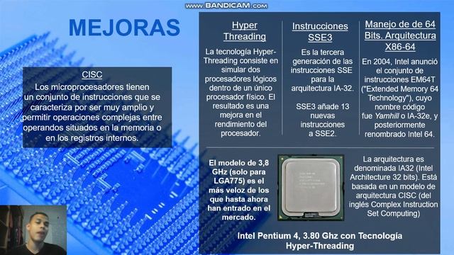 PROCESADOR INTEL PENTIUM 4 PRESCOTT | CARACTERISTICAS | CACHE | ESPECIFICACIONES | ARQUITECTURA | P смотреть онлайн