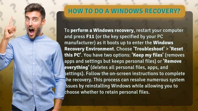 How to do a Windows recovery? смотреть онлайн