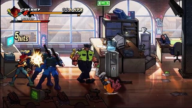 Street Of Rage 4- Playing As Cherry Hunter(with soundtrack of the street of rage 1) смотреть онлайн
