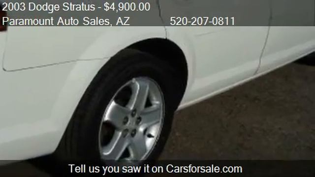2003 Dodge Stratus SXT - for sale in Tucson, AZ 85705 смотреть онлайн