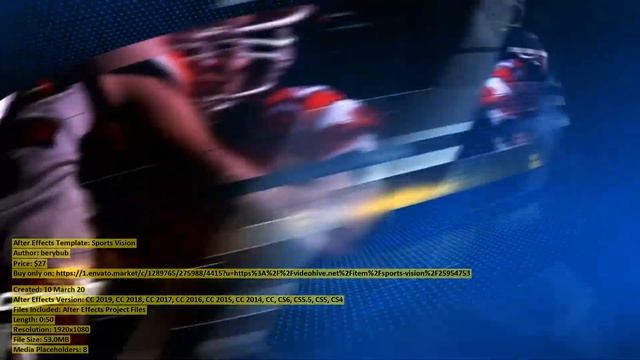 Sports Vision | After Effects Template | VideoHive 25954753 смотреть онлайн
