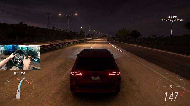 Jeep Grand Cherokee SRT8 Trackhawk in Forza Horizon 5 on Logitech G29 Steering Wheel Gameplay смотреть онлайн