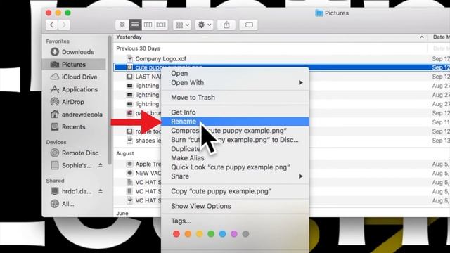 How to Rename your File in Finder Window - Lightning Learning Lessons смотреть онлайн