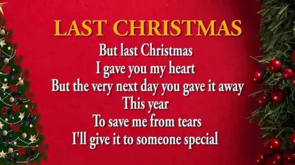 LAST CHRISTMAS LYRICS