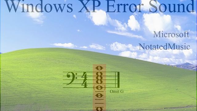 Windows XP Error Sound [Music Scroll Transcription] смотреть онлайн