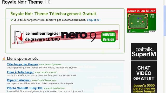 Comment changer le theme windows ( Royale Noir) смотреть онлайн