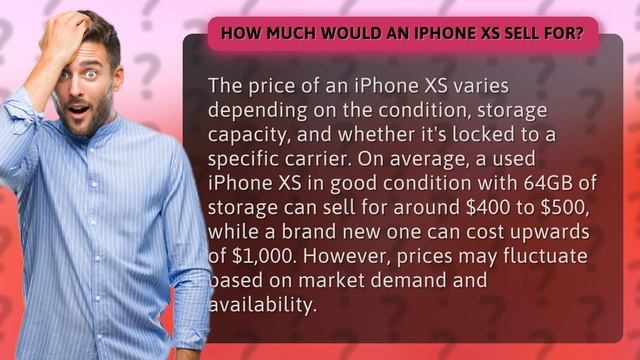 How much would an iPhone XS sell for? смотреть онлайн
