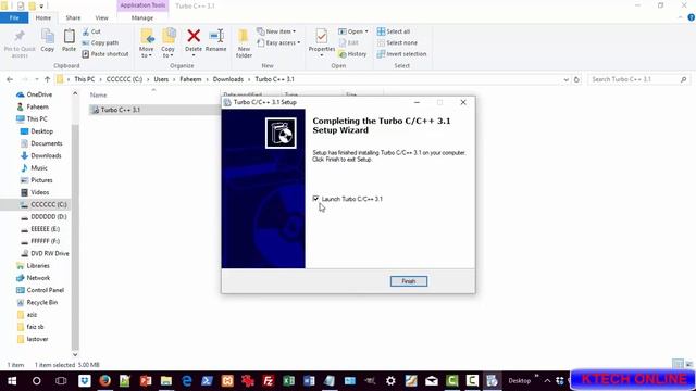 1. Turbo C/C++ Installation and my First C Program Windows Hindi/Urdu | Let Us C | C Tutorial 2017 смотреть онлайн