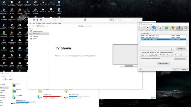 Delete iTunes Backup File from Windows PC _ Xóa dữ liệu sao lữu trên Itunes смотреть онлайн