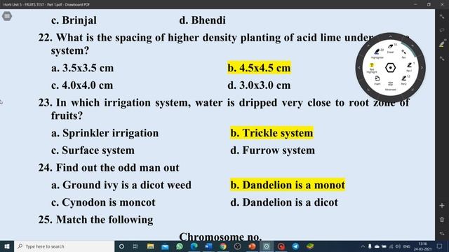 Horticulture: Test 7 Production Technology of Fruits Part 2 - Dr K. Vanangamudi смотреть онлайн