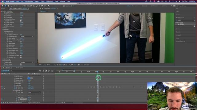 How to Wield a Lightsaber in After Effects on Mac! смотреть онлайн