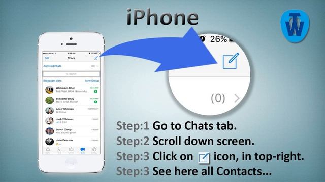 How to see contacts in new version of whatsapp on Android & iPhone | Whatsapp New Update смотреть онлайн