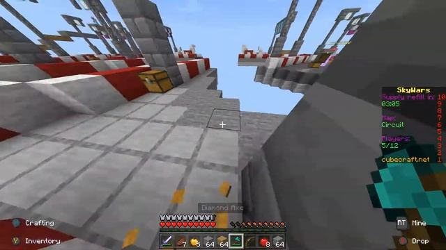 Minecraft-Random Skywars game on bedrock edition смотреть онлайн