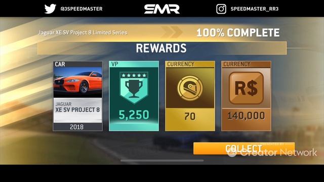 Real Racing 3 Jaguar XE SV Project 8 Championship Required PR & Upgrades смотреть онлайн