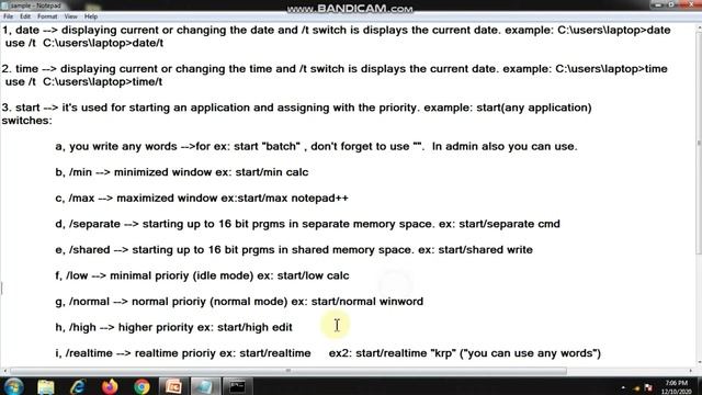 5. #commands in #cmd (date, time, start & switches, exit) смотреть онлайн