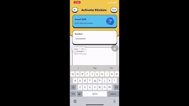 Learn how to send SMS with our SmartStickies App on IOS! смотреть онлайн