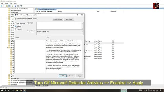 How To Permanent Off Window Defender Antivirus In Win 10 / 11 смотреть онлайн