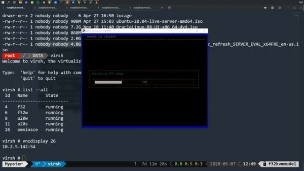 Установка OmniOS Community Edition r151034  в KVM hypervisor
