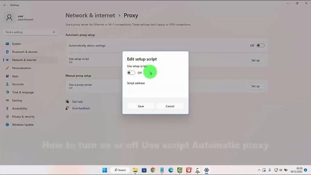 Windows 11 Home : How to turn on or off Use script Automatic proxy смотреть онлайн