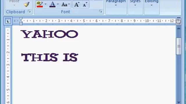 yahoo font on ms word 2007 смотреть онлайн
