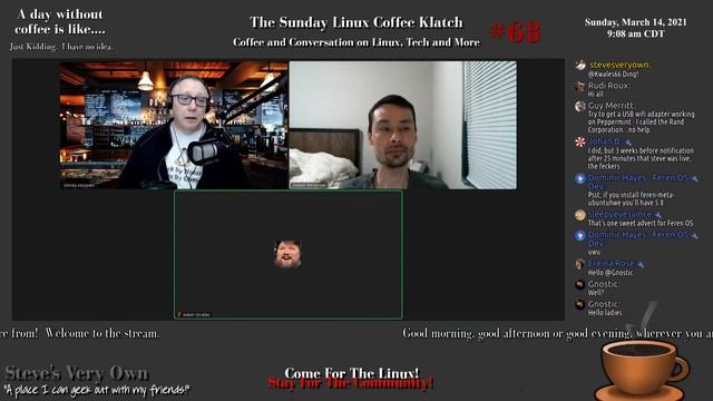 The Sunday Linux Coffee Klatch - Linux, Tech and More - 3/14/2021 смотреть онлайн
