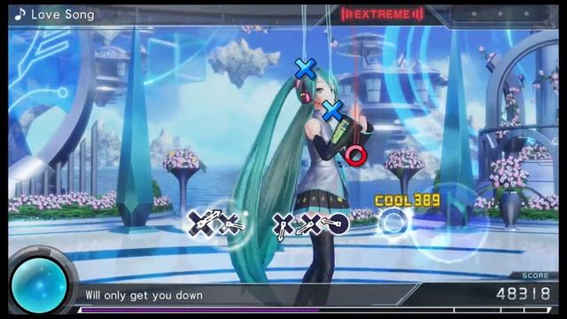 Hatsune Miku Project Diva X - Love Song (Extreme) Perfect смотреть онлайн