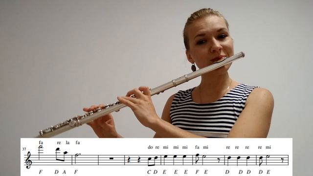 Pirates of the Caribbean - He's a Pirate -Flute tutorial + Sheet music смотреть онлайн