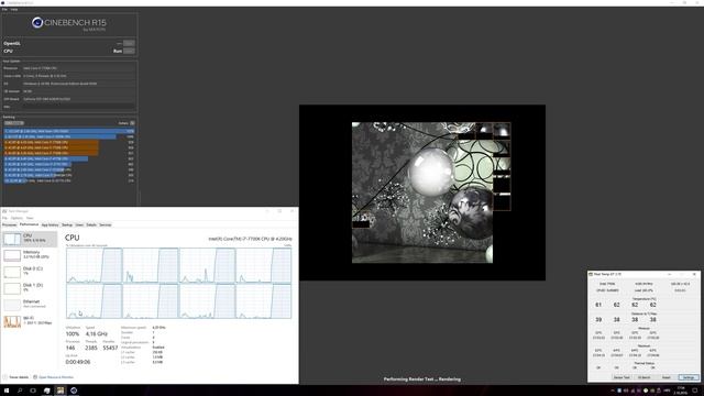 i7-7700K Cinebench r15 Test смотреть онлайн