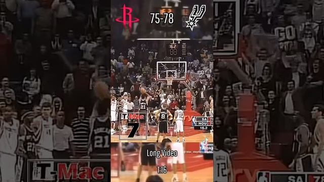 T-Mac 33 seconds left vs spurs смотреть онлайн