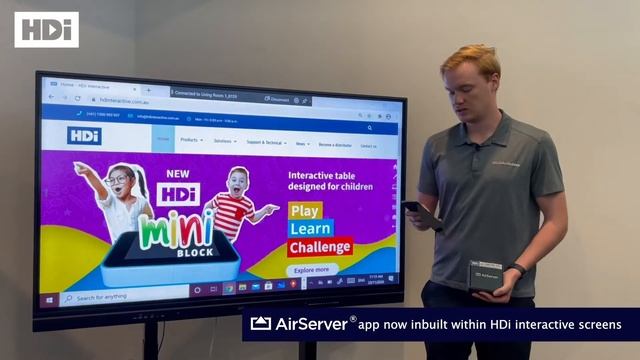 HDi interactive screens now include AirServer app смотреть онлайн