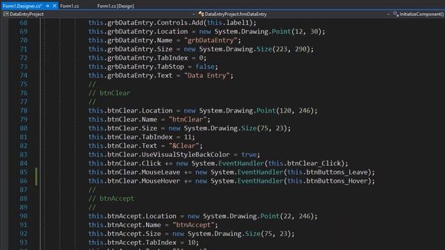 C# Windows Forms Data Entry Project Part 15 - InitializeComponents Method смотреть онлайн