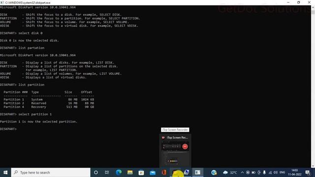 How to Delete SSD And Hard disk partition in CMD #cmd #ssd #harddisk #windows #getdot Solutions смотреть онлайн