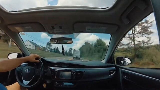 Drive to the gym with sunroof open and windows down. Time Lapse on GoPro Hero 7 смотреть онлайн
