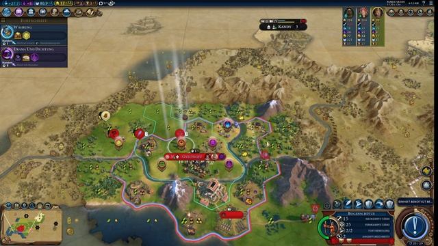 Let's Play Civilization VI: GS auf Gottheit als Korea 5 - One City Challenge | Deutsch смотреть онлайн