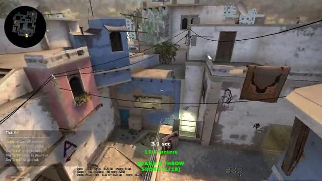 CS:GO MIRAGE WINDOW SMOKE T SPAWN 64 TICKS смотреть онлайн