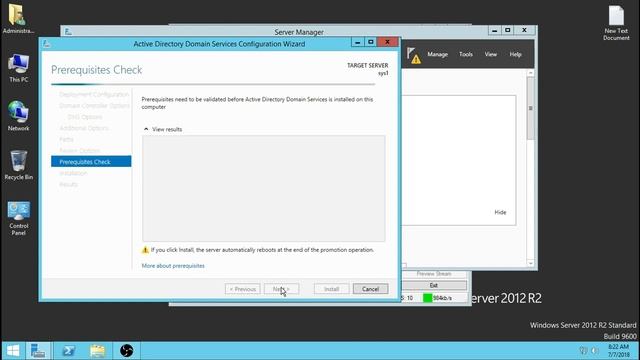 How to install Active Directory Domain Services(AD-DS) in Windows Server 2012 смотреть онлайн