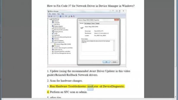 Fix Code 37 for Network Driver in Device Manager on Windows