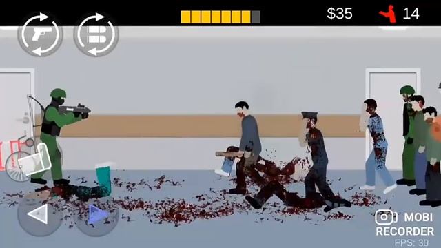 Играю в игру Flat Zombies больница смотреть онлайн