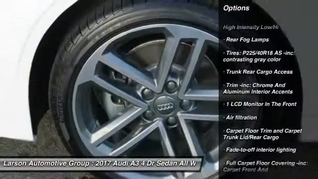 2017 Audi A3 Puyallup WA A1137 смотреть онлайн