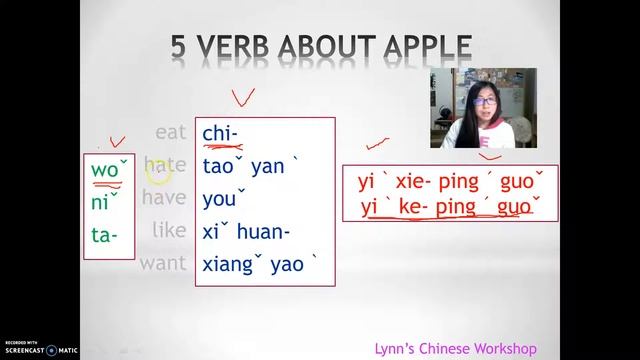 G1-Lynn’s Chinese Workshop | Video 6 : I EAT AN APPLE смотреть онлайн